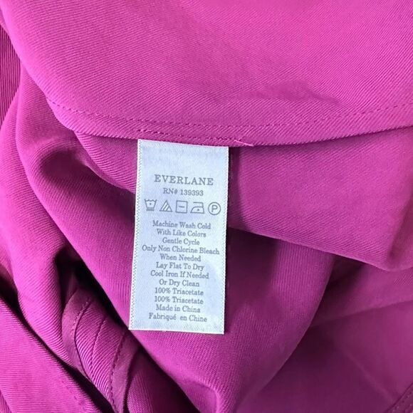 EVERLANE Women’s Bright Pink Sleeveless Top Size 2 - Picture 4 of 5